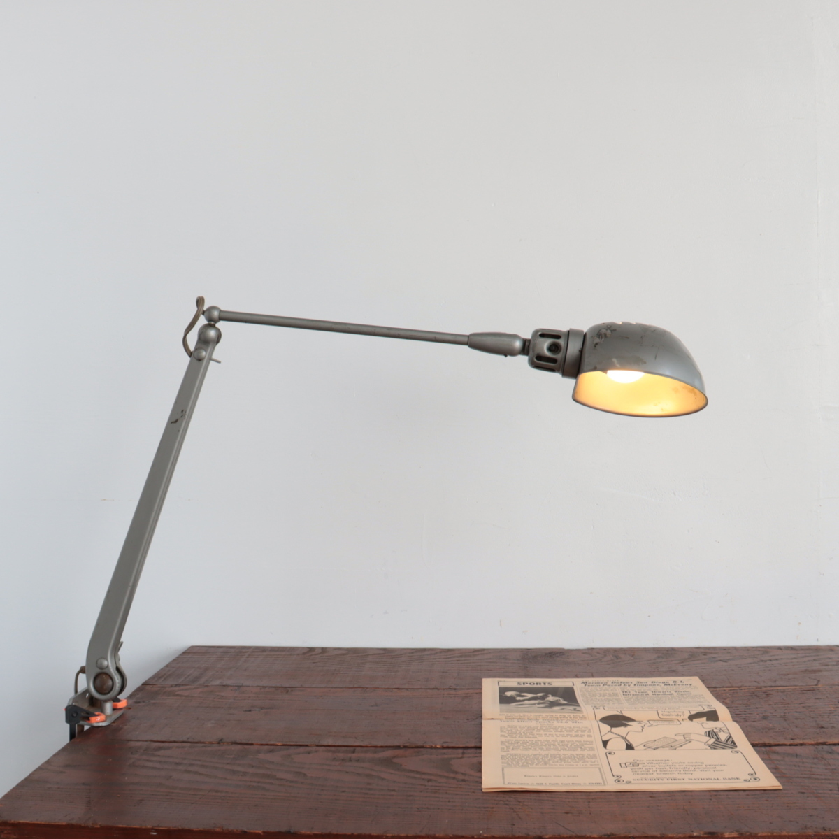 #3305 アメリカ ヴィンテージ インダストリアルライト デスクライト デスクランプ ウォールランプ インダストリアル 店舗什器拍卖