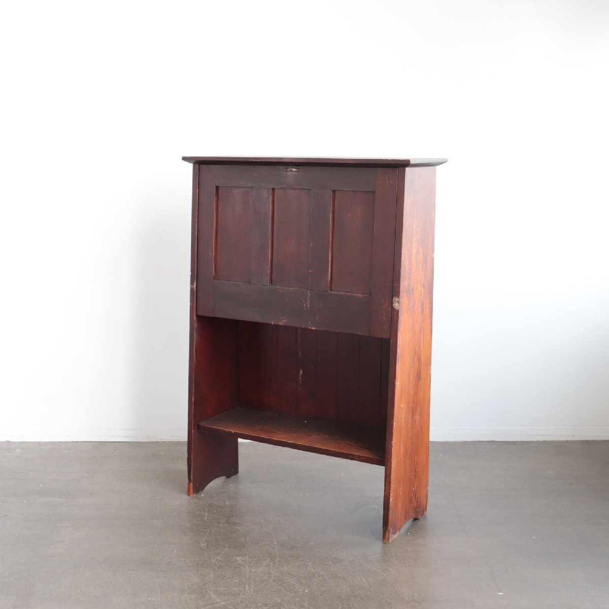 アメリカ アンティーク ライティングビューロー【#4488】書斎机 店舗什器 家具 デスク ヴィンテージ USA キャビネット インテリア拍卖