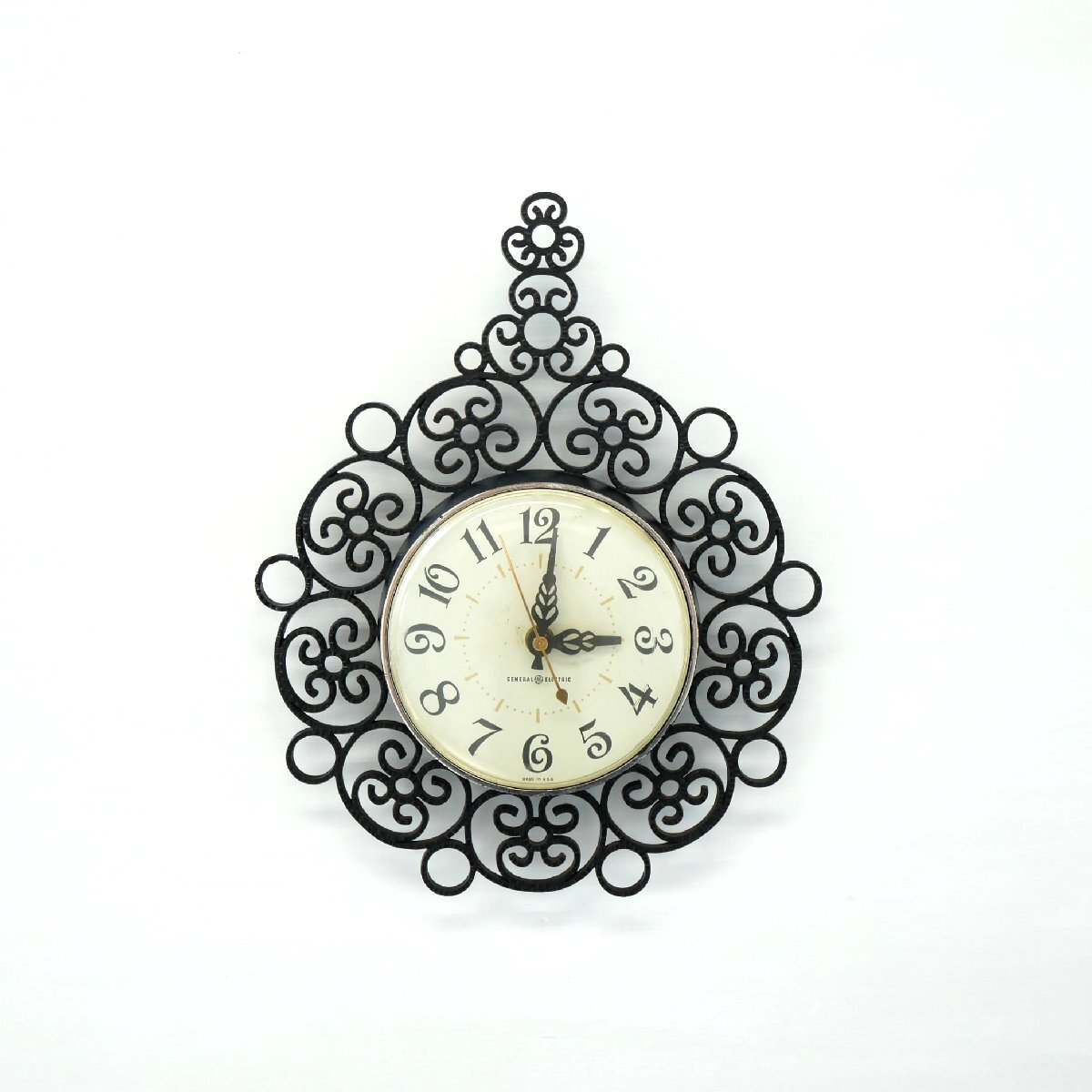 1960's GENERAL ELECTRIC 壁掛時計 / アメリカ GE ミッドセンチュリー ウォールクロック キッチンクロック #602-30-259-676拍卖