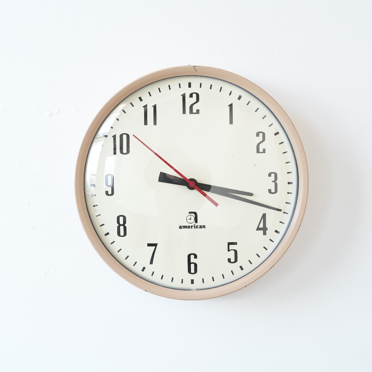 80s AMERICAN TIME & SIGNAL ヴィンテージ スクールクロック /アメリカ 壁掛け 時計 インダストリアル アナログ クロック#610-30-257-767拍卖