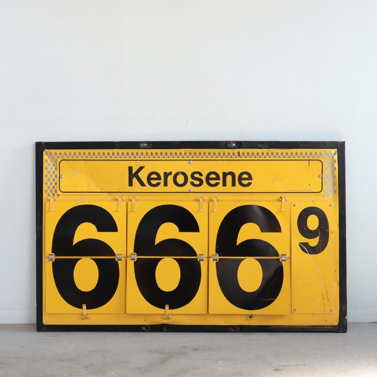 ヴィンテージ プライスボード/アメリカ 看板 ガソリンスタンド ディスプレイ インダストリアル ガレージ USA #506-275-109拍卖