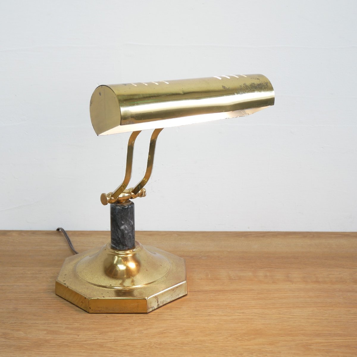 ヴィンテージ ピアノランプ / アメリカ 照明 テーブルライト ゴールドカラー 角度調整可 楽譜 スポットライト #705-20-036-790拍卖