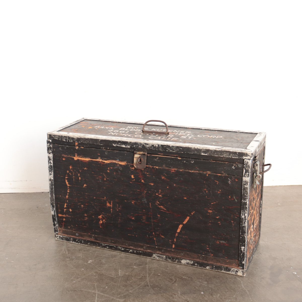 ヴィンテージ 木製 ツールボックス【#4486】アメリカ インダストリアル 収納 工具入れ 箱 ディスプレイ アウトドア USA 雑貨拍卖