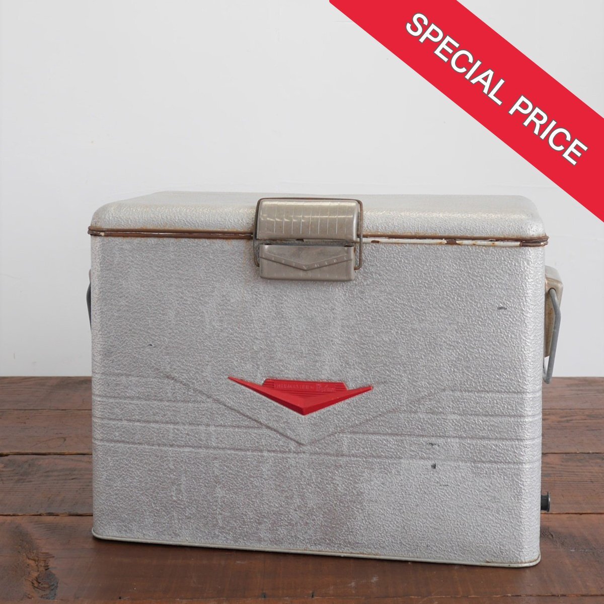 【元値 ¥28,000】#3489 アメリカ ヴィンテージ【Poloron】クーラーボックス キャンプ ディスプレイ小物 アウトドア ディ拍卖