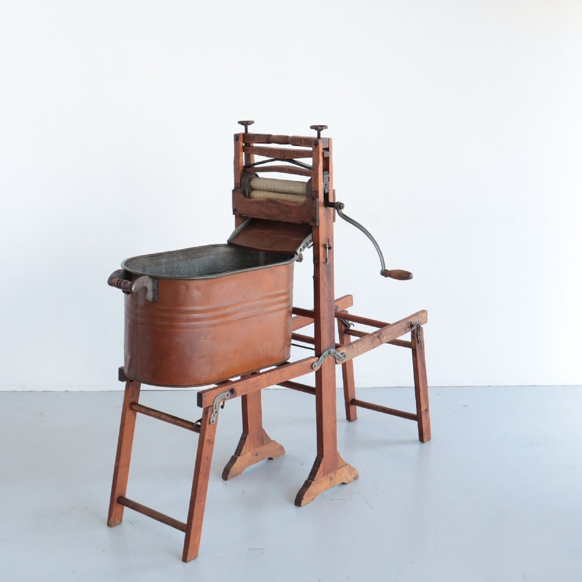 アメリカ アンティーク 1910s 20s 脱水機 / 店舗什器 洗濯 ガーデニング ディスプレイ ラダー 脚立 ヴィンテージ #502-283-504 拍卖