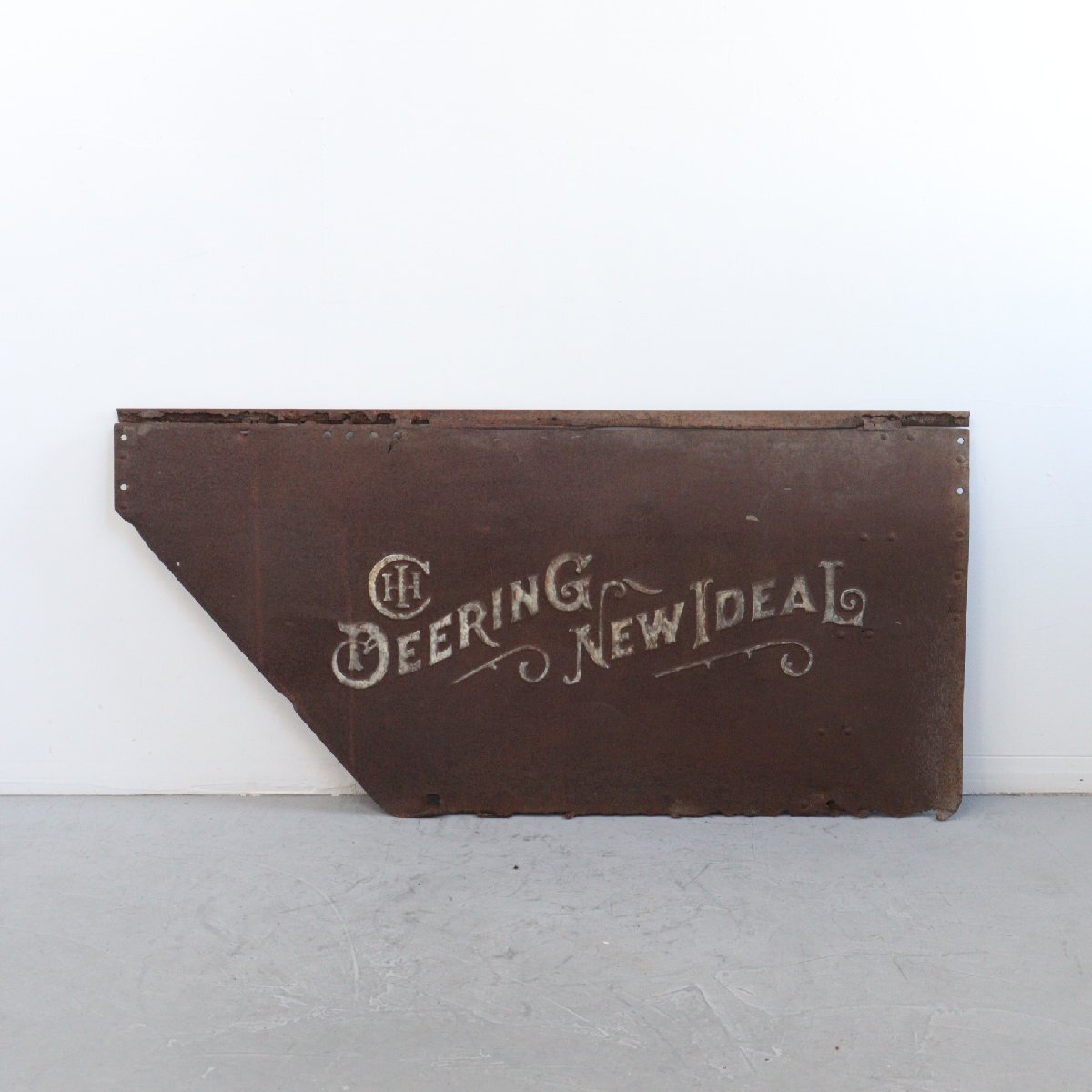 ヴィンテージ 鉄製 看板/アメリカ アンティーク ディスプレイ インダストリアル ガレージ USA ジャンク品 #506-173-100拍卖