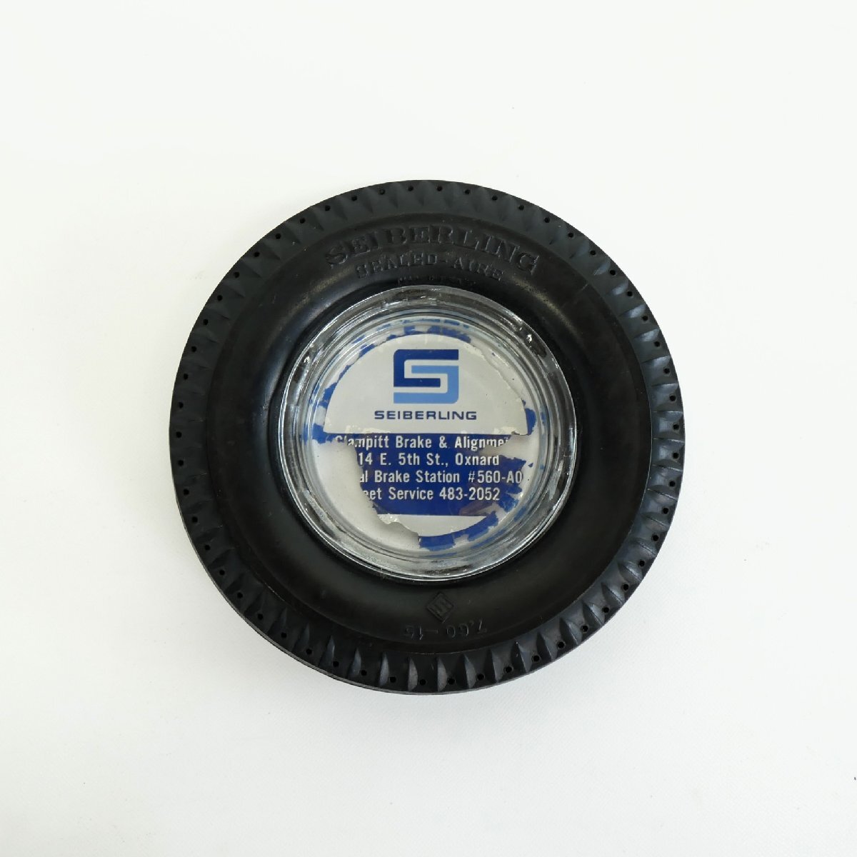 ヴィンテージ タイヤ灰皿 SEIBERLING / アメリカ モーター系雑貨 アッシュトレイ #705-10-275-715拍卖