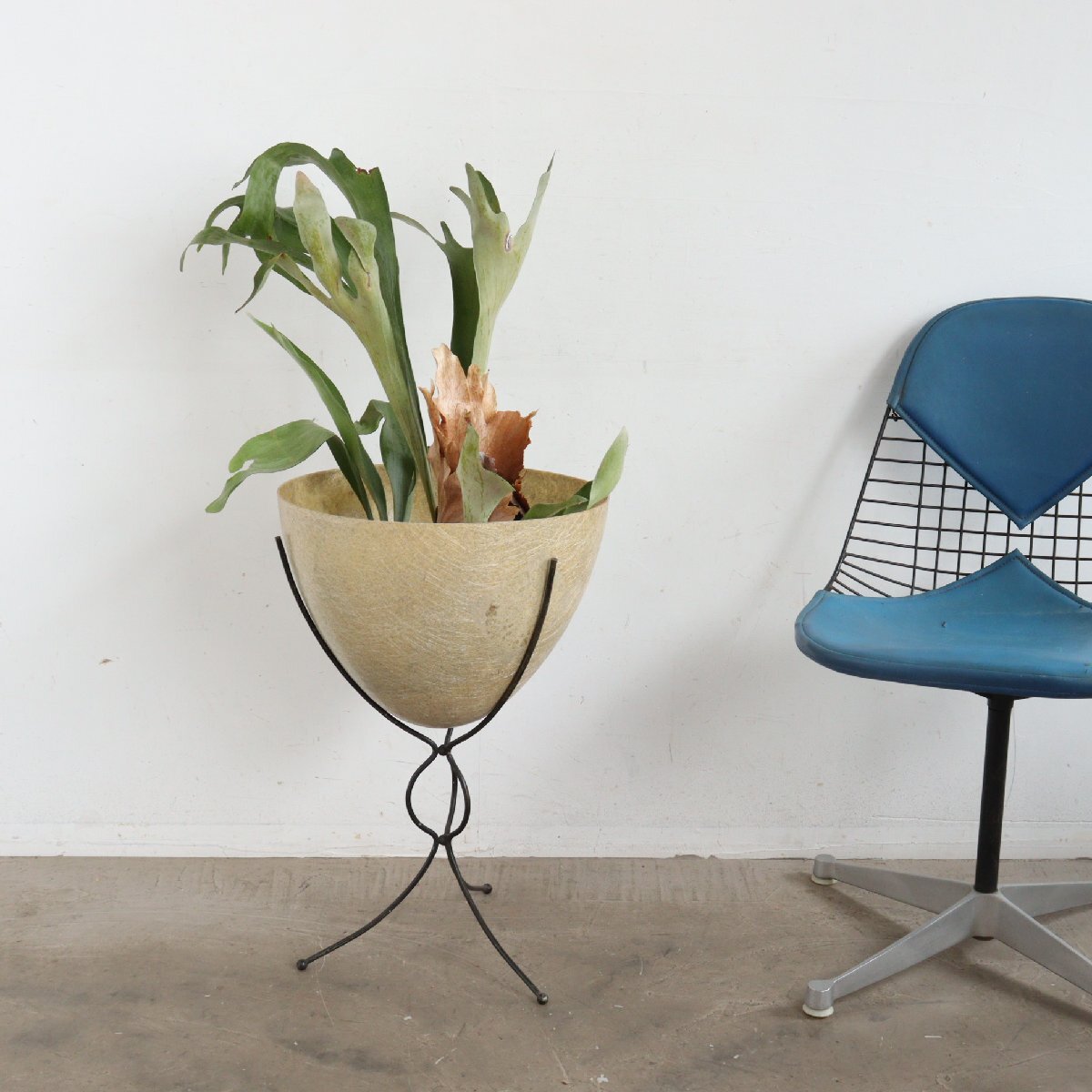 50s 60s ミッドセンチュリー バレットプランター / アメリカ ヴィンテージ FRP BULLET PLANTER 店舗什器 アトミック #602-75-251-233拍卖