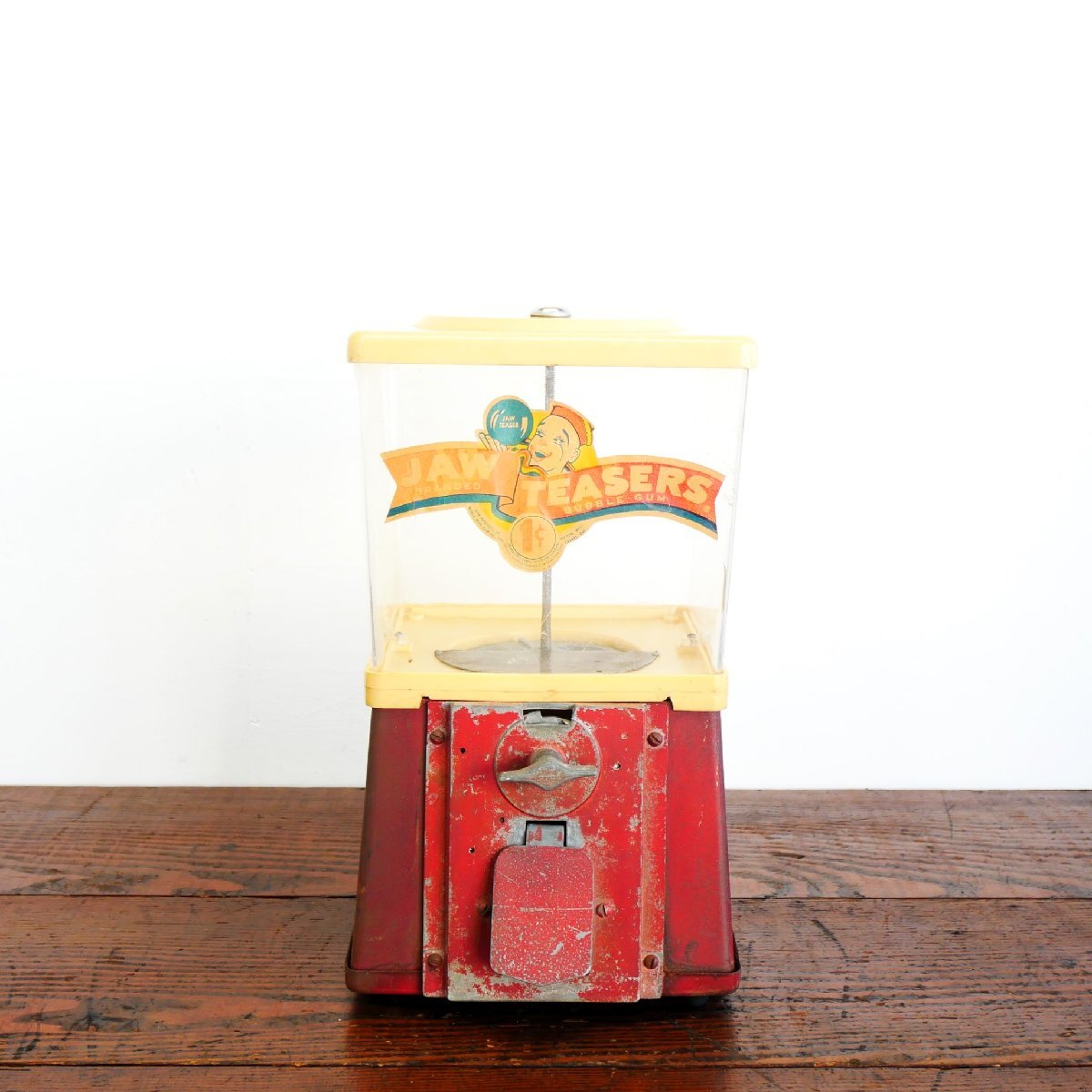 1950's アメリカ ヴィンテージ JAW TESERS ガムボールマシン / 1¢コイン ガチャガチャ ディスプレイ小物 1点もの #506-191-862拍卖
