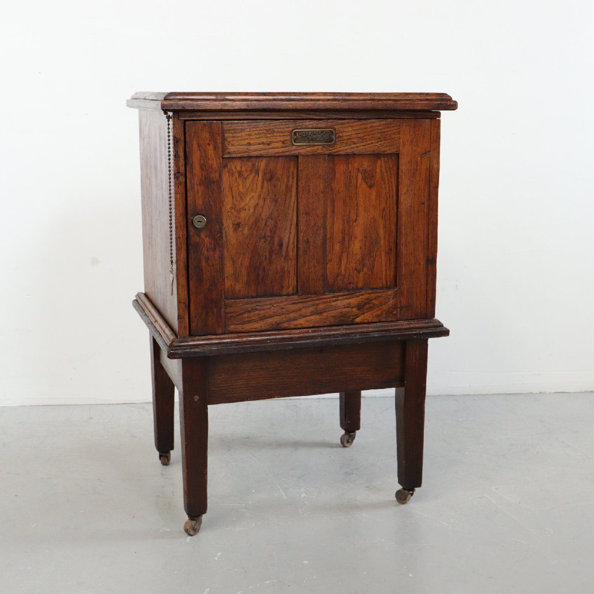 #4419 アメリカ アンティーク 1910s-30s【Keystone View Company】キャビネット ジャパンカラー ヴィンテージ 店舗什器拍卖