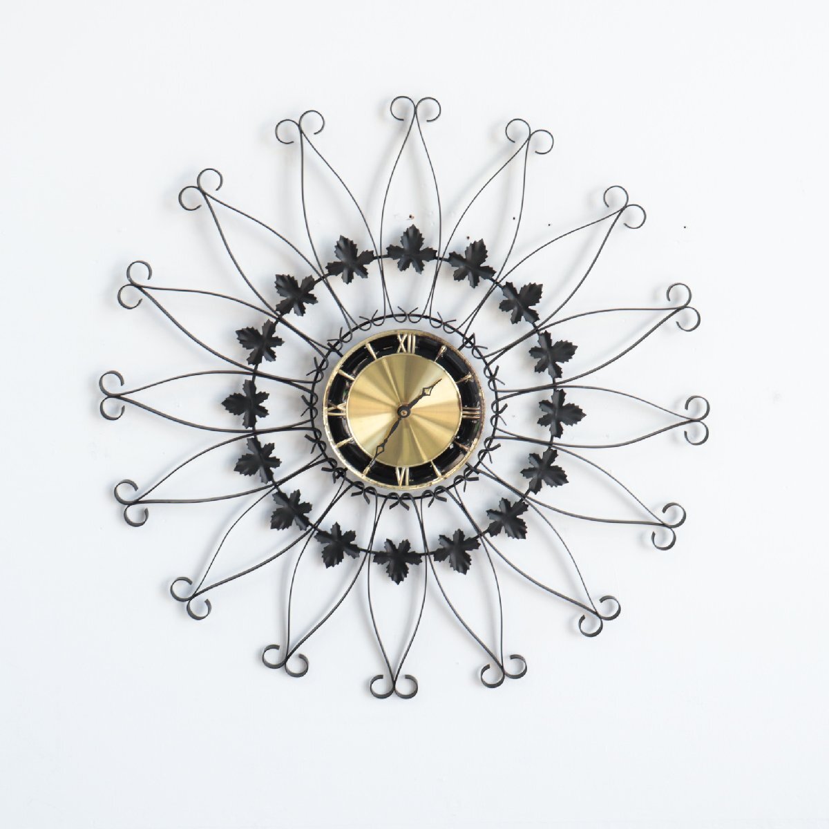 SEARS社製 ミッドセンチュリー サンバーストクロック / アメリカ 壁掛け時計 USA ヴィンテージ アンティーク ウォールデコ #502-137-291拍卖