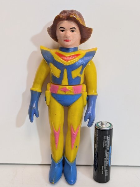 希少 レア◆ソフビ 人形◆【宇宙の騎士テッカマン】南城二 約13cm フィギュア 中嶋製作所 タツノコプロ 昭和 レトロ 当時物 現状品 ★2拍卖