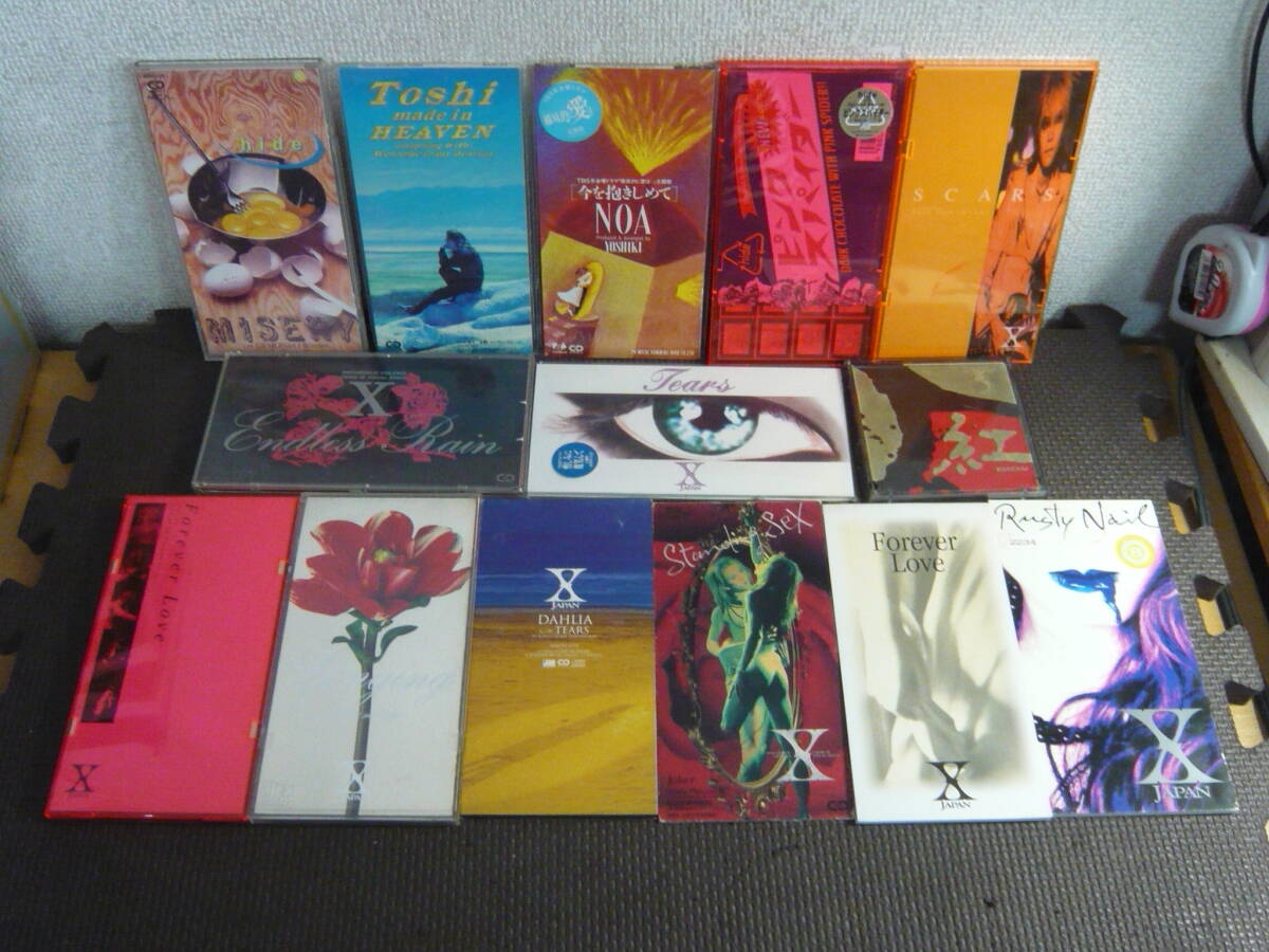 ユ)8㎝CD14枚セット■X JAPAN TOSHI hide YOSHIKI いろいろまとめ 中古拍卖