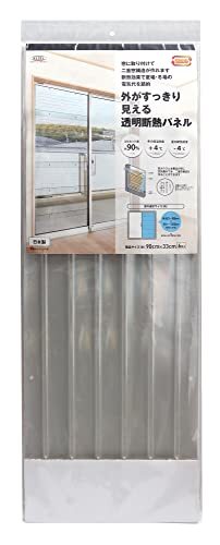 明和グラビア 外がすっきり見える 透明 断熱 二重窓 省エネ パネル UV:90%カット 90cm×33cm×6枚入 GNP-3006拍卖