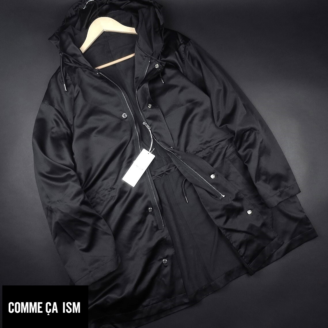 新品 ★ COMME CA ISM コムサイズム マウンテンパーカ G01/05黒/【L】拍卖