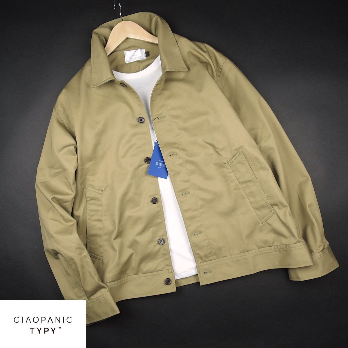 新品 ★ チャオパニック CIAOPANIC TYPY Re LABEL コットンツイル ハーフジャケット 207A1 /ベ/【M】拍卖