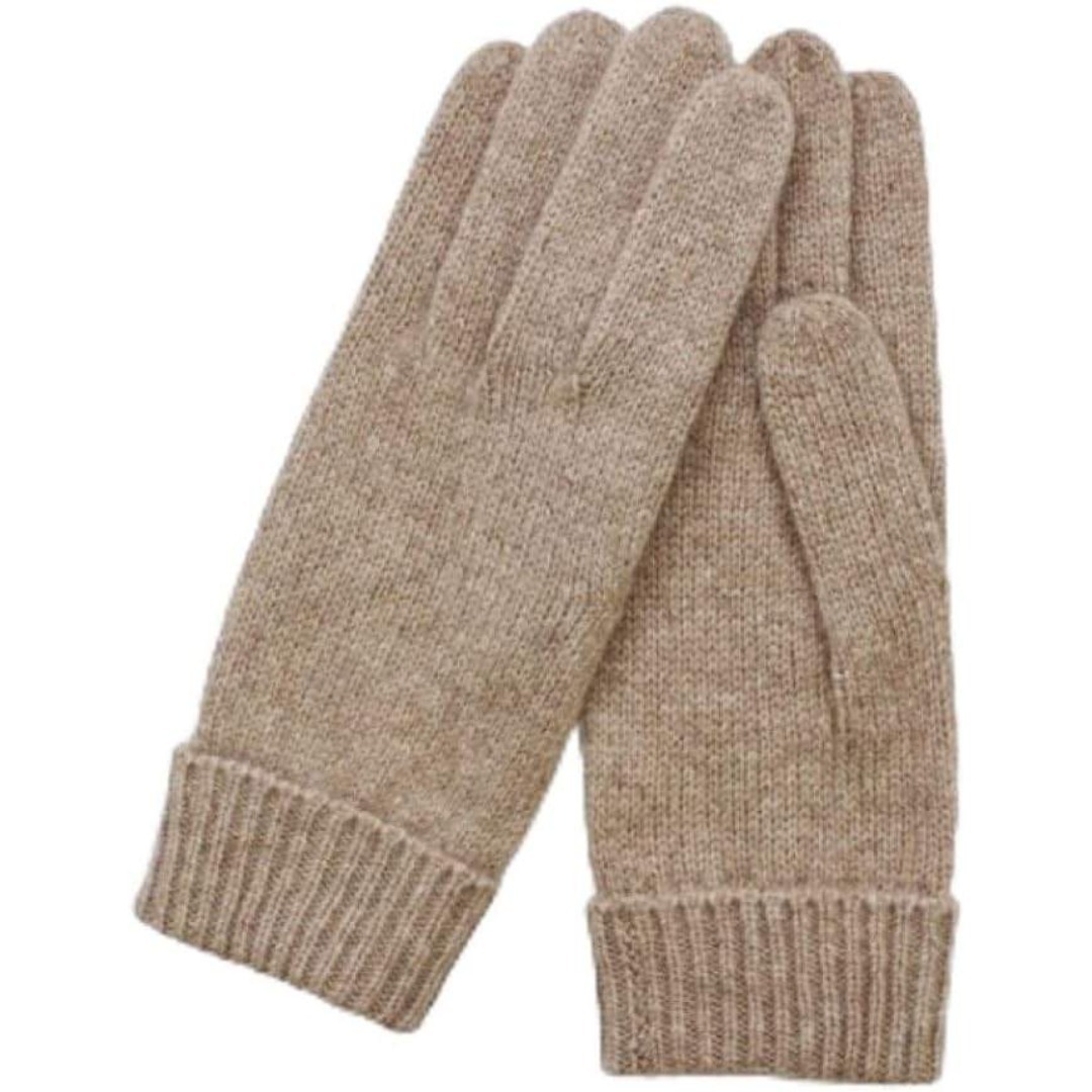 ★ニット手袋 グローブ レディース 暖かい(ベージュ、サイズ21〜22)拍卖