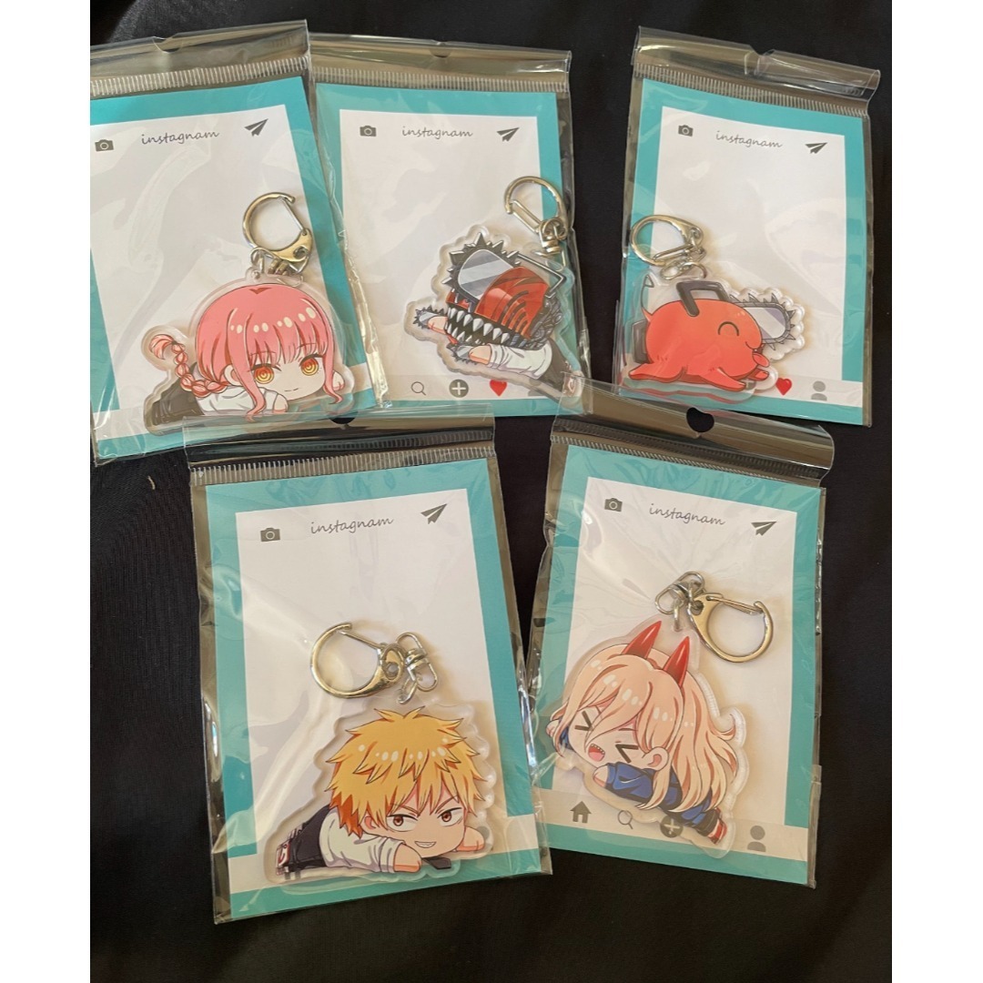 ★チェンソーマン アクリル キーホルダー 5個セット デンジ ポチタ マキマ パワー拍卖