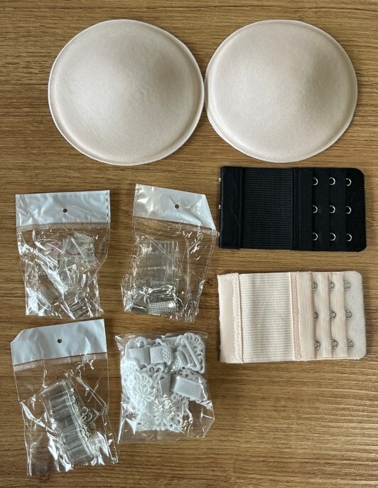 ▲ブラ付属品セット ストラップ 透明ストラップ サイズ調節アジャスター拍卖