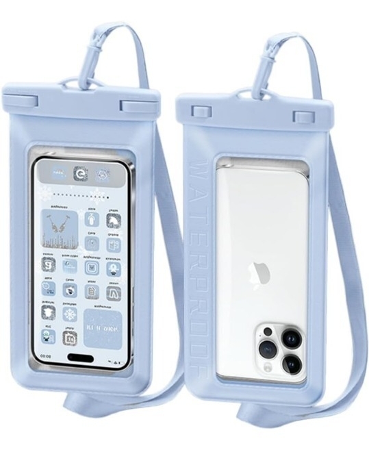 ▲【2枚セット 完全防水】防水ケース IPX8 指紋認証/Face ID認証対応 iPhone14/iPhone13/Android 7.0インチ以下全機種対応 (グレー)拍卖