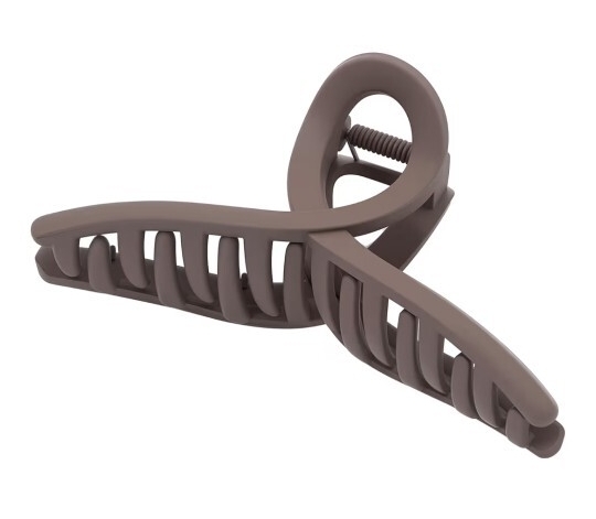 ▲ヘアクリップ 大きめ バンスクリップ 髪留め シンプル 髪が痛まない 強度強い サビない PC樹脂 長さ13CM 1個セット入りダークブラウン 拍卖