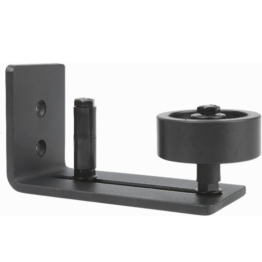 ▲納屋 ドア フロア ガイドローラー ドアガイド 引き戸 スライドドア用 調整可能 簡単設置 ブラック拍卖