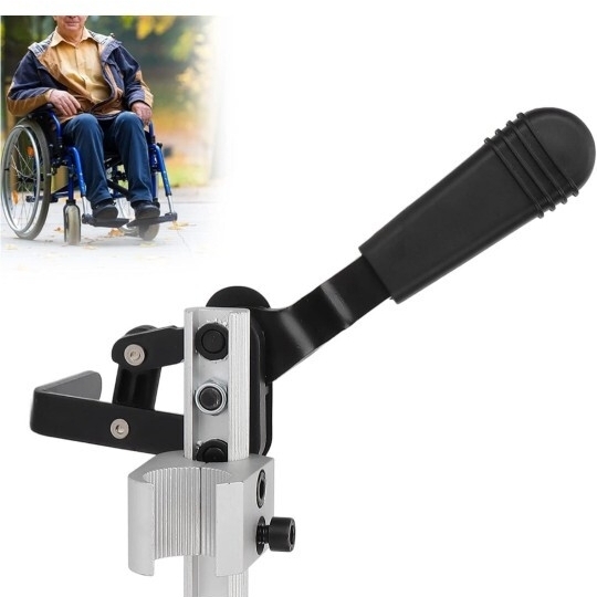 ▲車椅子ブレーキ、PortableAluminum の側面の台紙 アセンブリ車椅子のハンド アセンブリ取り替えの付属品 (Color : Left piece) 拍卖