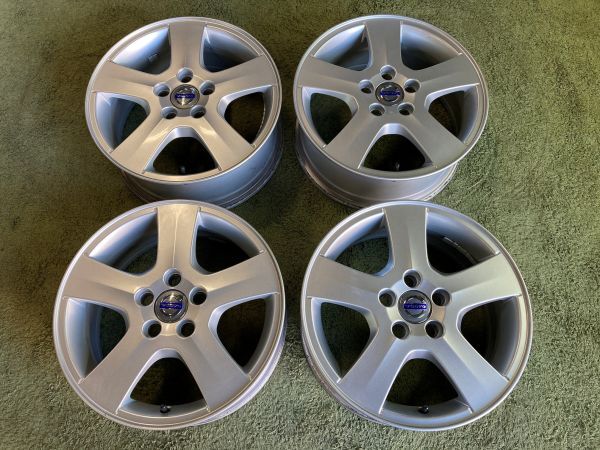送料無料 中古ホイール ボルボ 純正 16in 6.5J +52.5 5H108 4本 S60 V40 V60など拍卖