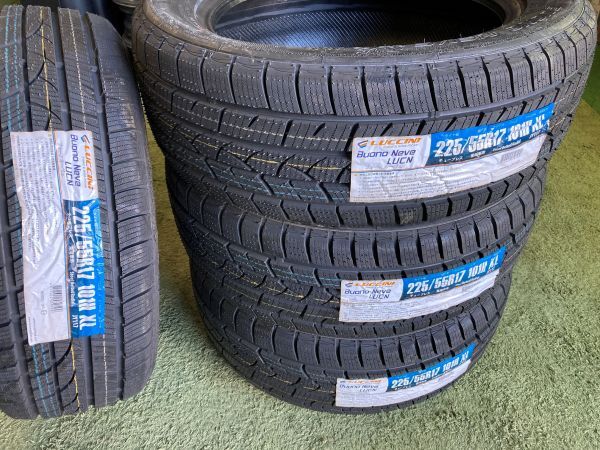 送料無料 オールシーズンタイヤ ルッチーニ ブォーノネーヴェ 225/55R17 2019年製造 4本拍卖