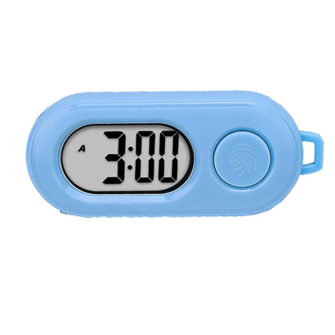 時計 キーホルダー デジタル バックライト デジタル時計 子供 キッズ 児童 通学鞄 かばん カバン 塾 学生 懐中時計 バッグ 大人 ブルー拍卖