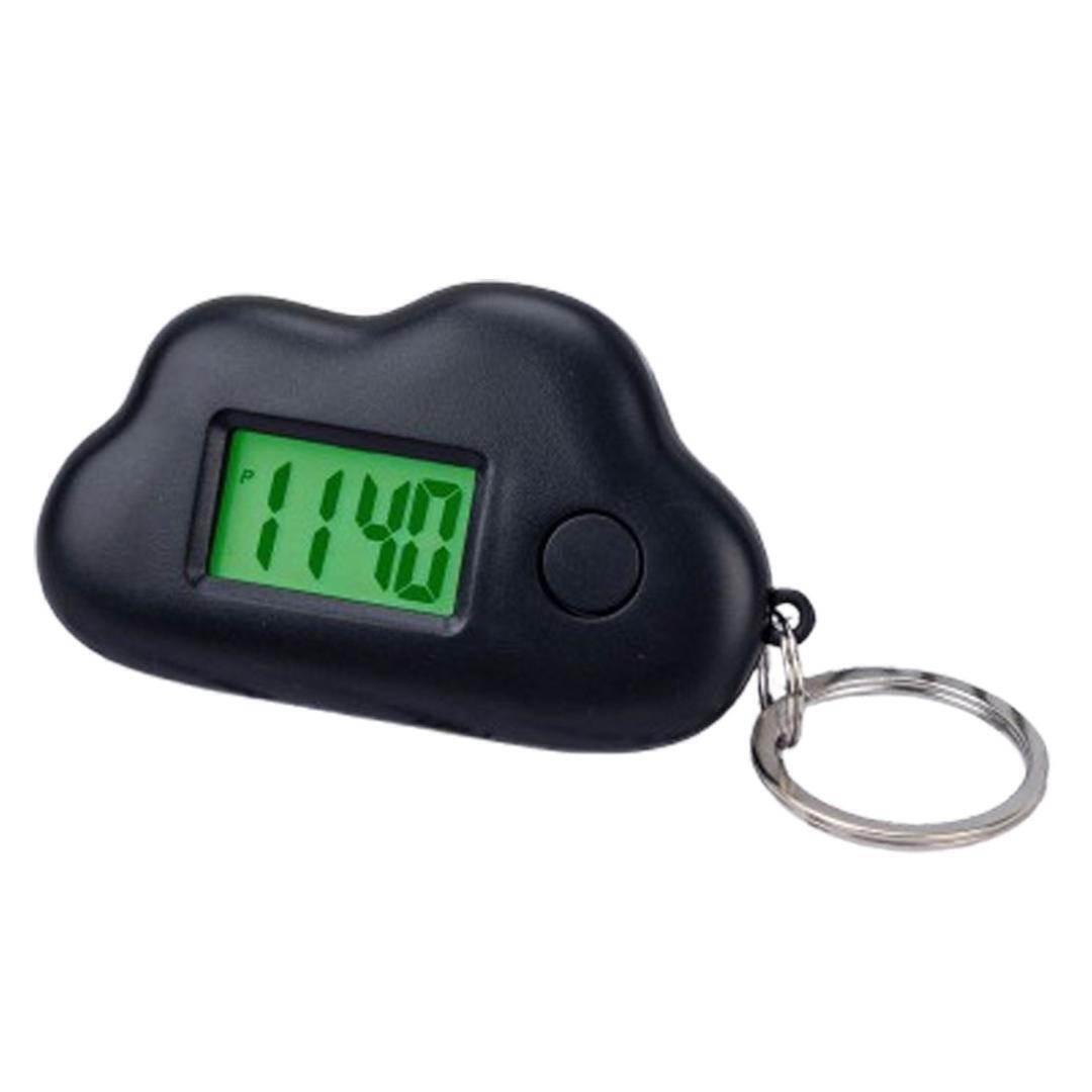 時計 キーホルダー デジタル バックライト デジタル時計 子供 キッズ 児童 通学鞄 かばん カバン 塾 学生 懐中時計 バッグ 大人 ブラック拍卖