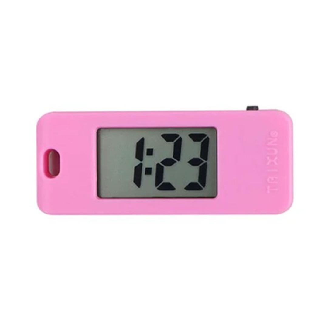 時計 キーホルダー デジタル デジタル時計 子供 キッズ 児童 通学鞄 かばん カバン 塾 学生 懐中時計 バッグ 大人 ピンク拍卖