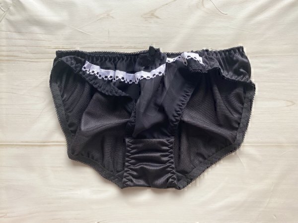 エレガント ショーツ ★144 ブラック 前リボン キュート ショーツ Mサイズ拍卖