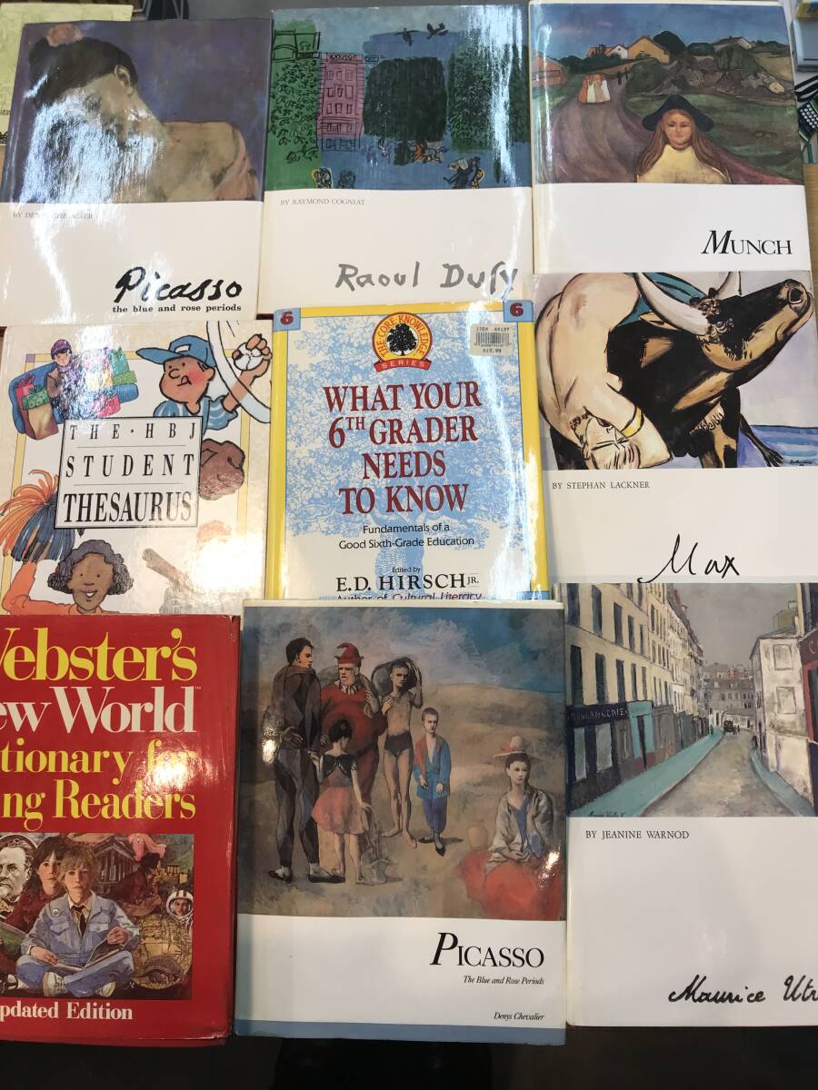 J1105-1.アート/西洋美術/ピカソ/デュフィ/マックス・ベックマン/モーリス・ユトリロ/ムンク/辞書/参考書/ディスプレイ拍卖