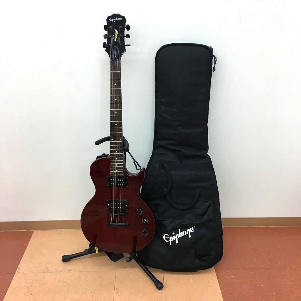 ■●【同梱不可】【160】中古品 Epiphone エピフォン Special-II スペシャルモデル エレキギター 楽器 音出し確認済み ※ソフトケース付き拍卖