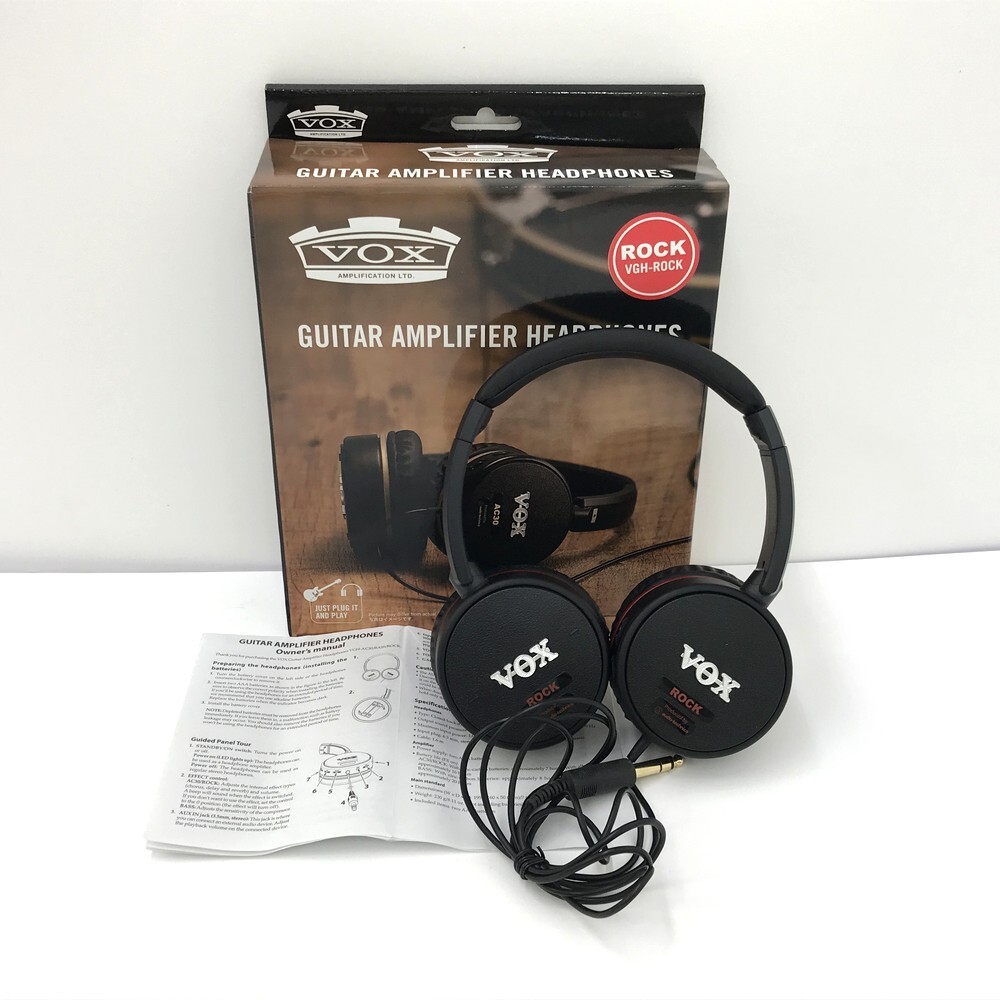 ♪●【同梱可】【80】中古品 VOX ヴォックス VGH-ROCK ロックベース ヘッドホン型 ギターアンプ ヘッドホン ヘッドフォン 動作確認済拍卖