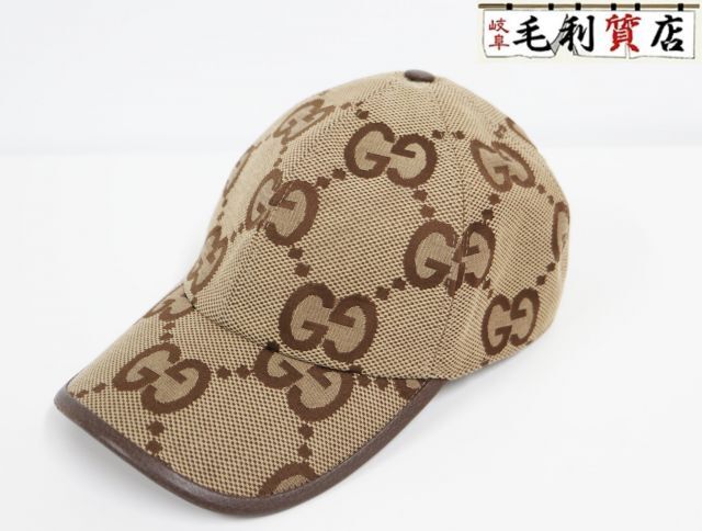 グッチ GUCCI ベースボール キャップ 帽子 681264 ジャンボGG キャンバス サイズXXL 【中古】 アパレル拍卖