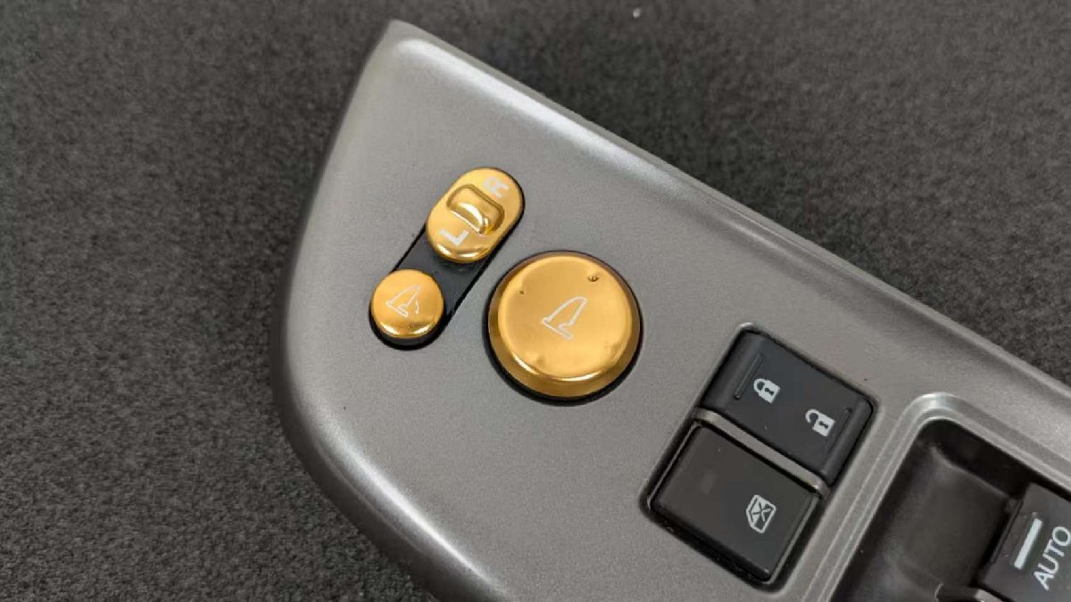 デザイン性UP♪ ドアミラー スイッチ カバー 金 シャトル GK8 GK9 G ホンダセンシング拍卖