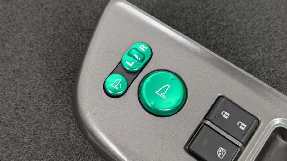 デザイン性UP♪ ドアミラー スイッチ カバー 緑 ホンダ CR-V 20G 24G RM1 RM4 レザーパッケージ拍卖