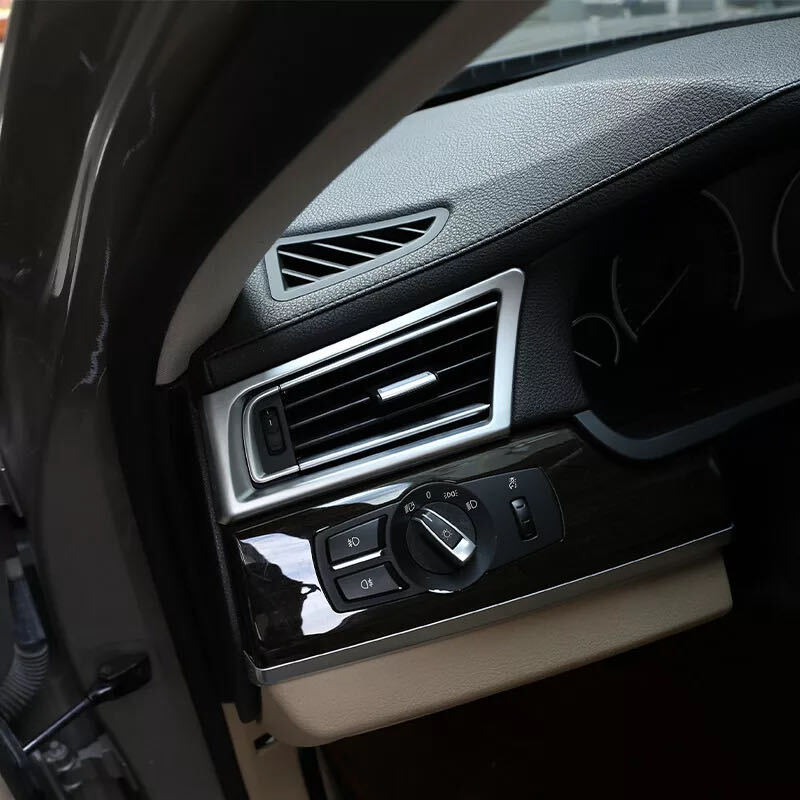 高品格♪ BMW サテンシルバー サイド エアコンダクト カバー F01 F02 F04 740i 740Li 750i 750Li 760Li アクティブハイブリッド7拍卖