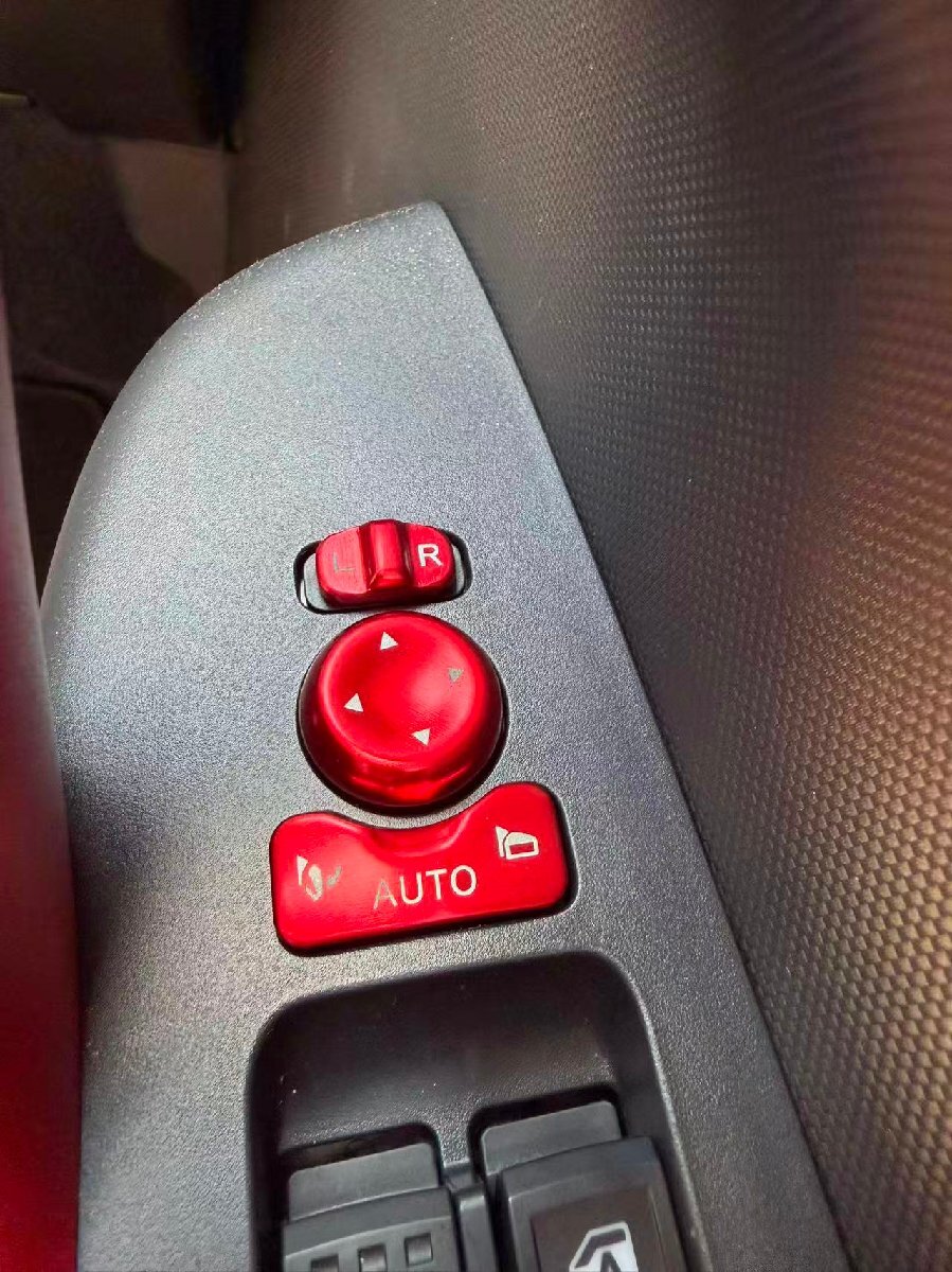 デザイン性UP♪ ドアミラー スイッチ カバー 赤 ダイハツ ロッキー A200S A201S A202S A210S L X G プレミアム プレミアムG拍卖