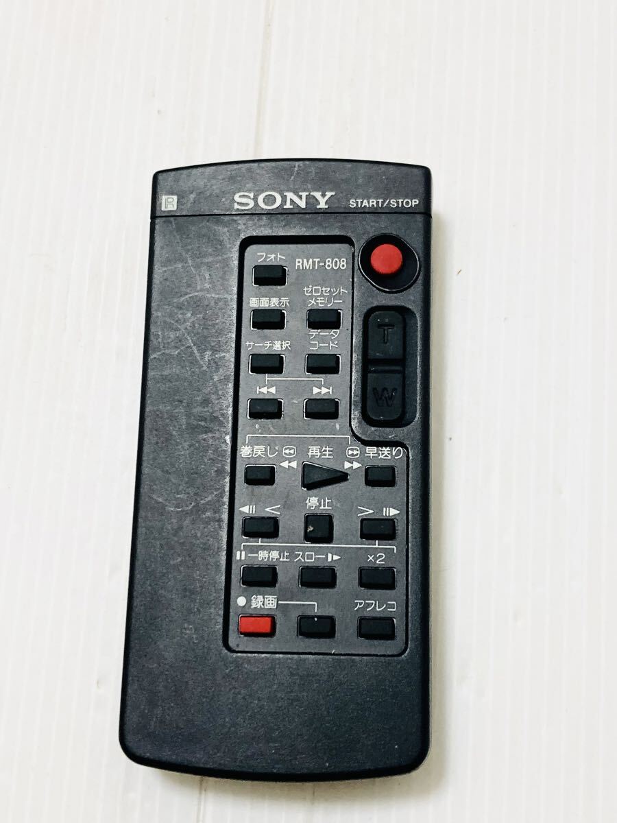 SONY ソニー RMT-808 ビデオカメラ用 リモコン 動作品拍卖