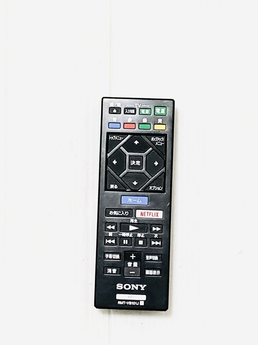 12A62I 即日発送 SONY ソニー BD RMT-VB101J ブルーレイ用リモコン 動作品拍卖