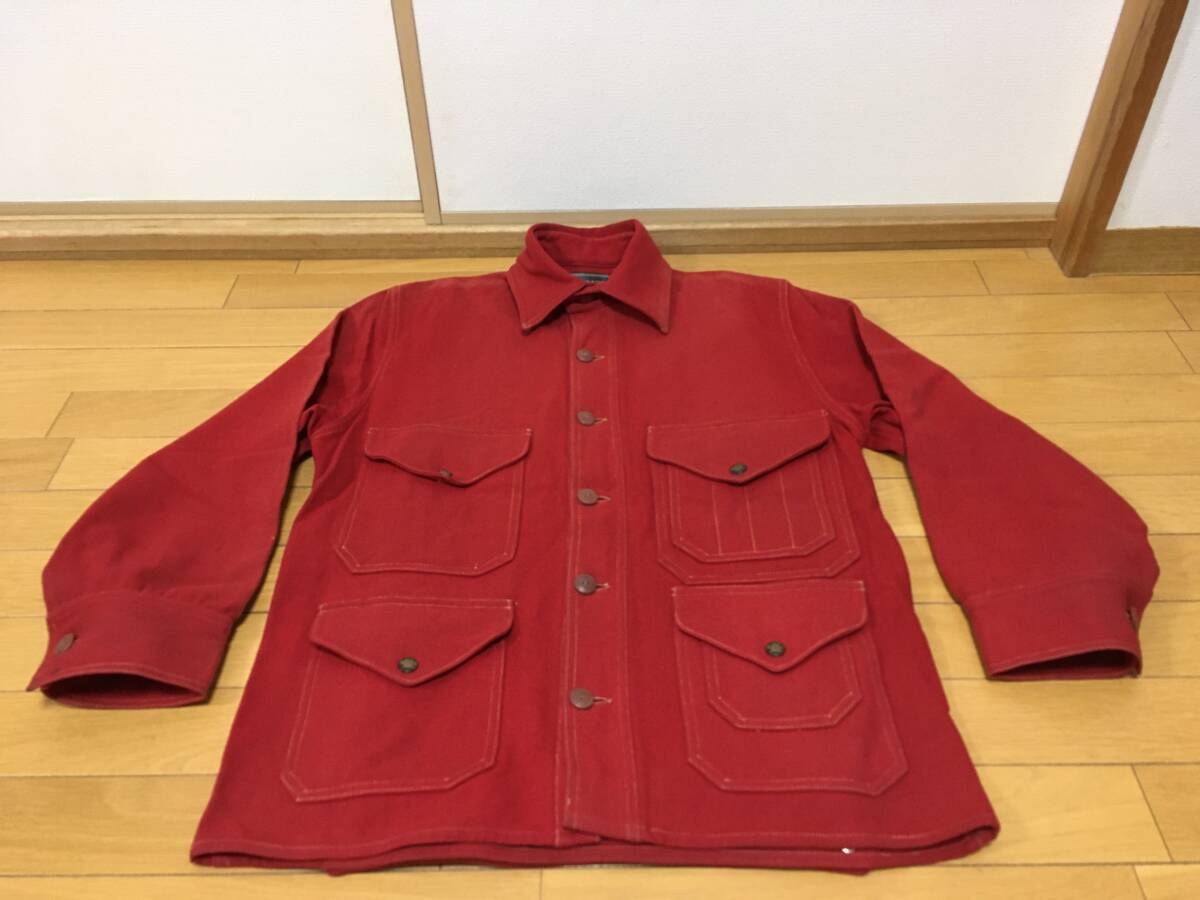 30s Eddie bauer Vタロン マッキーノ ハンティング クルーザー ジャケット 黒タグ チンスト カラコラム 日の出 スカイライナー ビンテージ拍卖