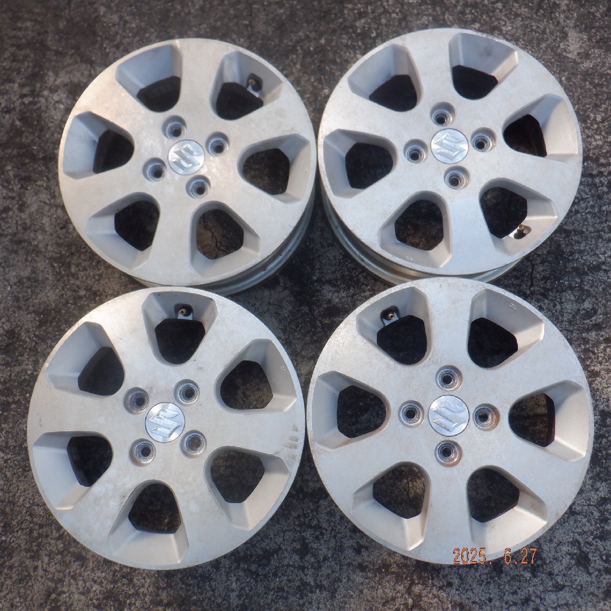 ▲純正 ホイール4本セット 14X4.5J PCD.100 オフセット50 4穴 売り切り:35956拍卖