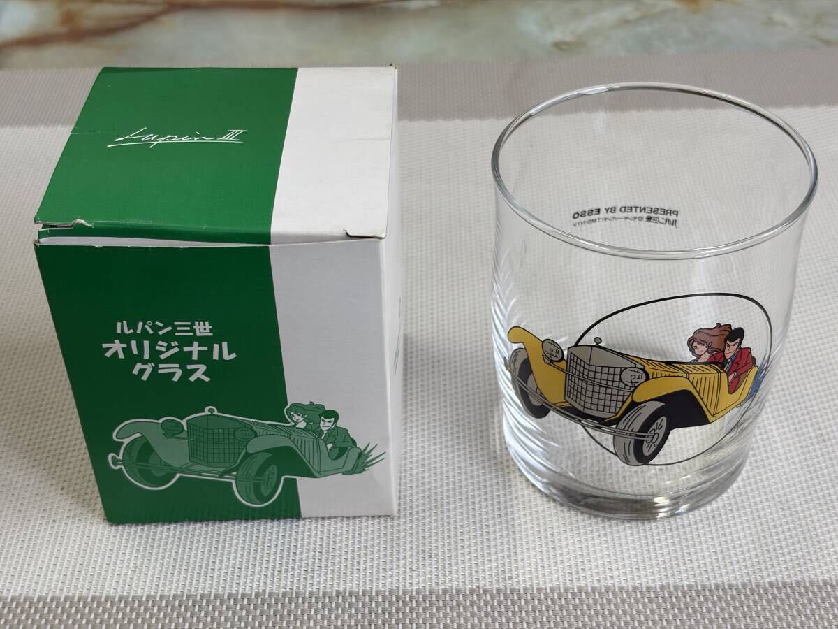 【希少品】ルパン三世 オリジナルグラス+パッケージボックス esso エッソ 昭和レトロ拍卖