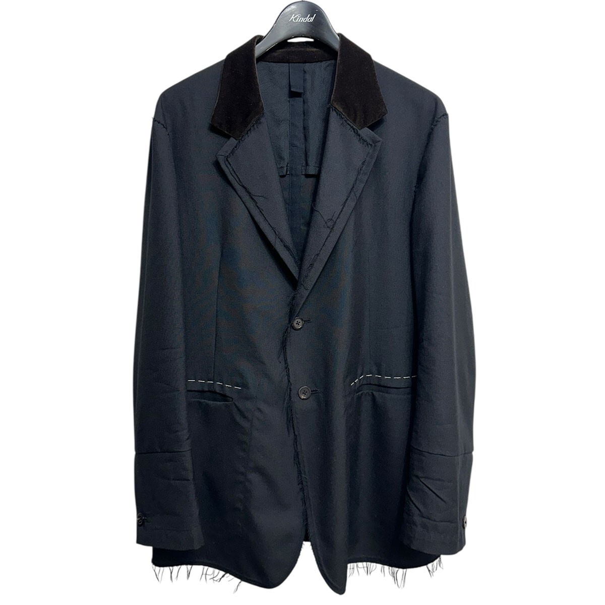 ensou. 20AW HARRISONS of Edinburgh SAL JACKET ラペル切替ジャケット 8071000163066拍卖