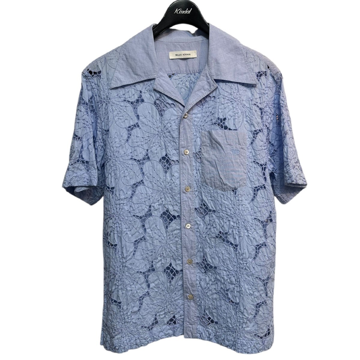 WALES BONNER Highlife Floral Bowling Shirt フローラルレースボーリングシャツ8071000163899拍卖