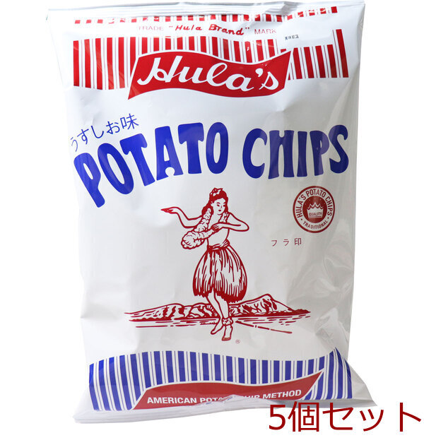 フラ印 アメリカンポテトチップス うすしお味 160g 5セット拍卖