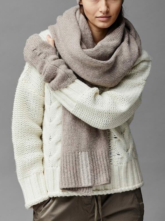 ★定価83,600円 / 2024AW クリステンセンドゥノルド KristenseN Du Nord マフラー / カシミヤメリノウール ★アルバムディファミリア拍卖